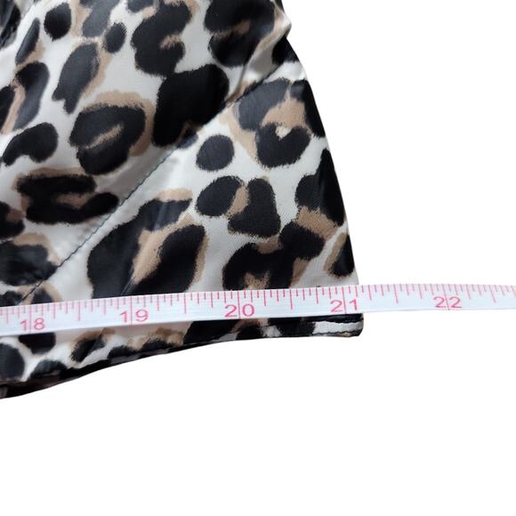 LOFT leopard print puffer vest size S - Picture 9 of 10